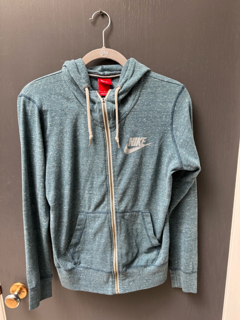 Nike Women’s Teal Heather Full Zip Lightweight Hoodie Size M